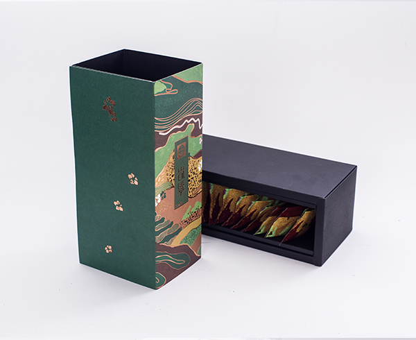 岩翠绿茶-特种纸盒